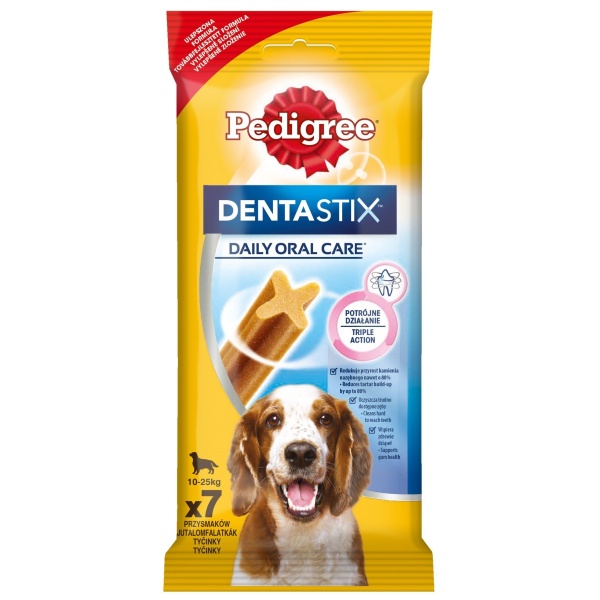 Pedigree Hrana Uscata Complementara Pentru Caini De Peste 4 Luni Dentastix 180G 14500070